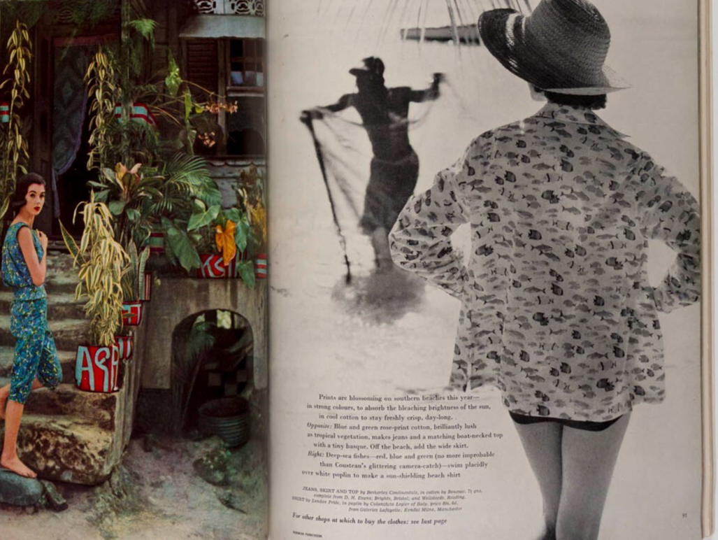 NORMAN PARKINSON Wenda CARL ERICKSON Vogue May 1957 Colette RENE GRUAU Stemp VTG