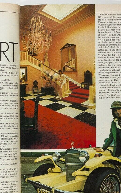 Angie Bowie TERRY O'NEILL Rod Stewart 19 MAGAZINE July 1975 Australia BIBA Quant