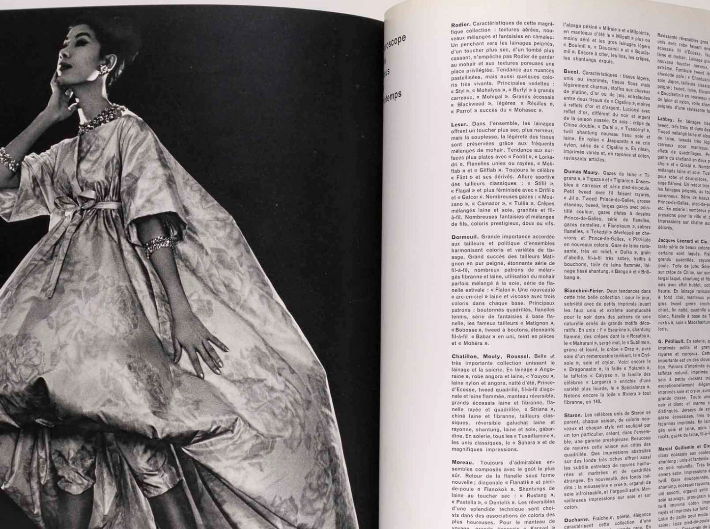 Christian Dior RENE GRUAU Nico HERMES L'OFFICIEL March 1960 Spring Collections