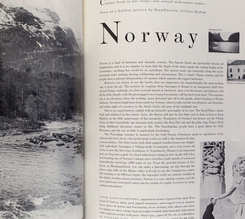 Nena von Schlebrugge NORMAN PARKINSON Penn SWEDEN Denmark NORWAY John Ward VOGUE