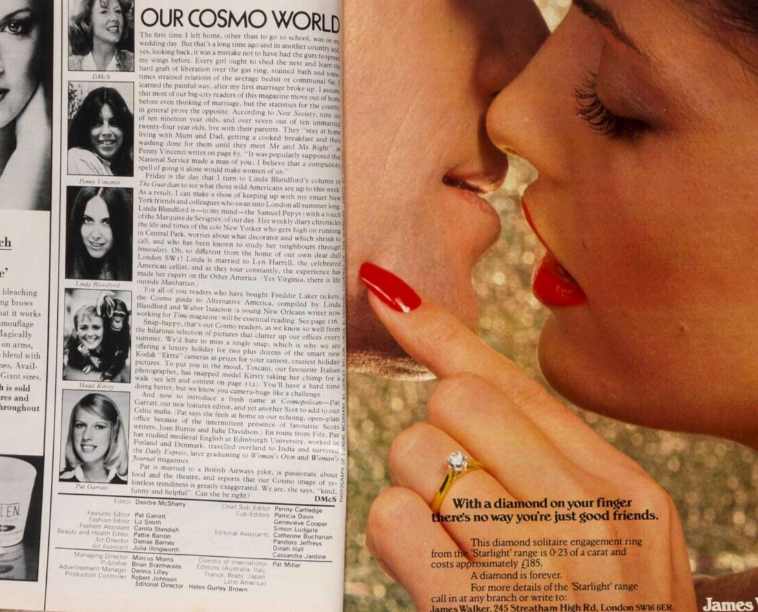 Janice Dickinson BRUCE DERN Farah Shah Iran MADELINE KAHN Cosmopolitan magazine