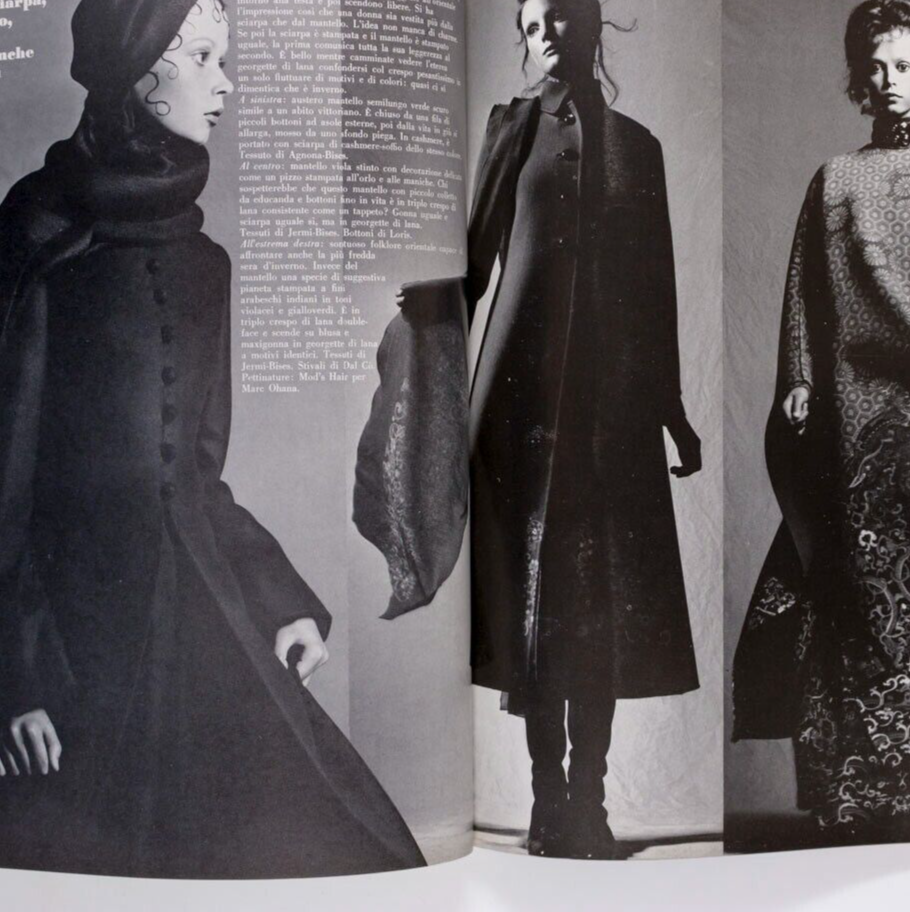Birgitta Ramang VERUSCHKA Marisa Berenson VOGUE ITALIA Sept 1970 Donna Mitchell