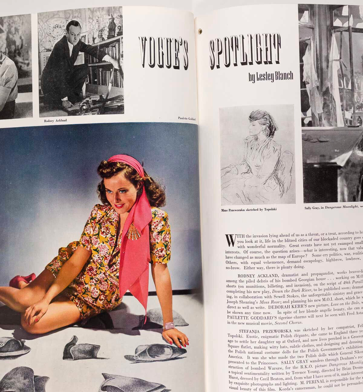 VIVIEN LEIGH Lee Miller PAULETTE GODDARD Collections BEATON Topolski VOGUE 1941