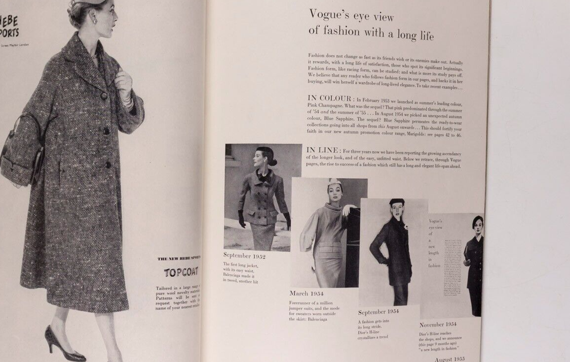 Vernier STEMP Dylan Thomas VOGUE August 1955 70th birthday gift MARIGOLD Corsets
