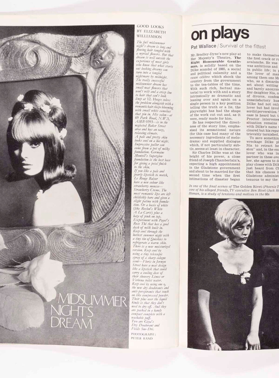 Maggie Smith SOHO Princess Aga Khan BIBA kidswear JOHN HEDGECOE Tatler magazine