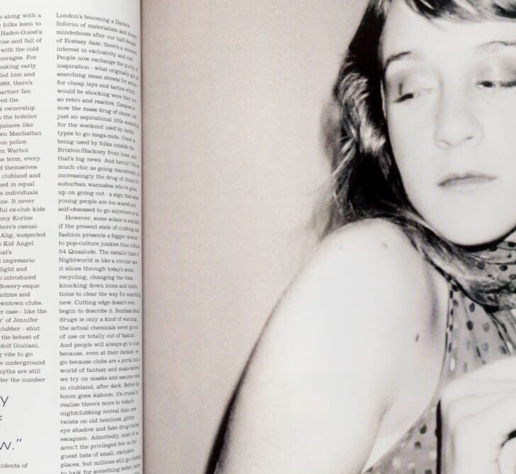 Erin O'Connor CHLOE SEVIGNY Mark Borthwick JUERGEN TELLER Kirsten Owen BLUE i-D