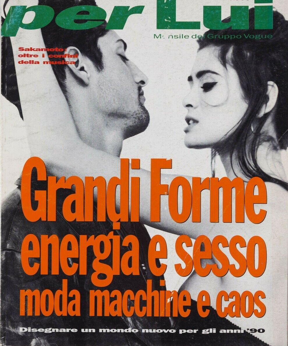 Tony Ward CHARLOTTE LEWIS Veruschka RYUICHI SAKAMOTO Claudia Schiffer PER LUI IT