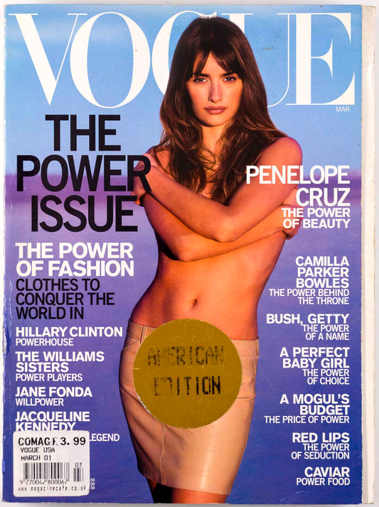 PENELOPE CRUZ Carmen Kass STELLA TENNANT Vogue March 2001 US Steven Klein GISELE