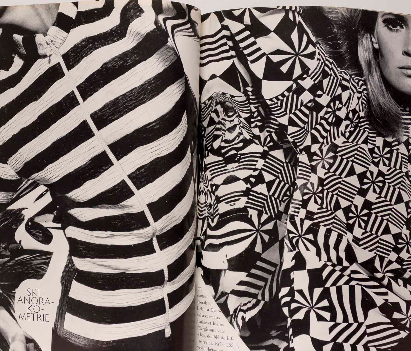 Christa Fiedler JILL KENNINGTON Shrimpton GUY BOURDIN Paris Vogue November 1965