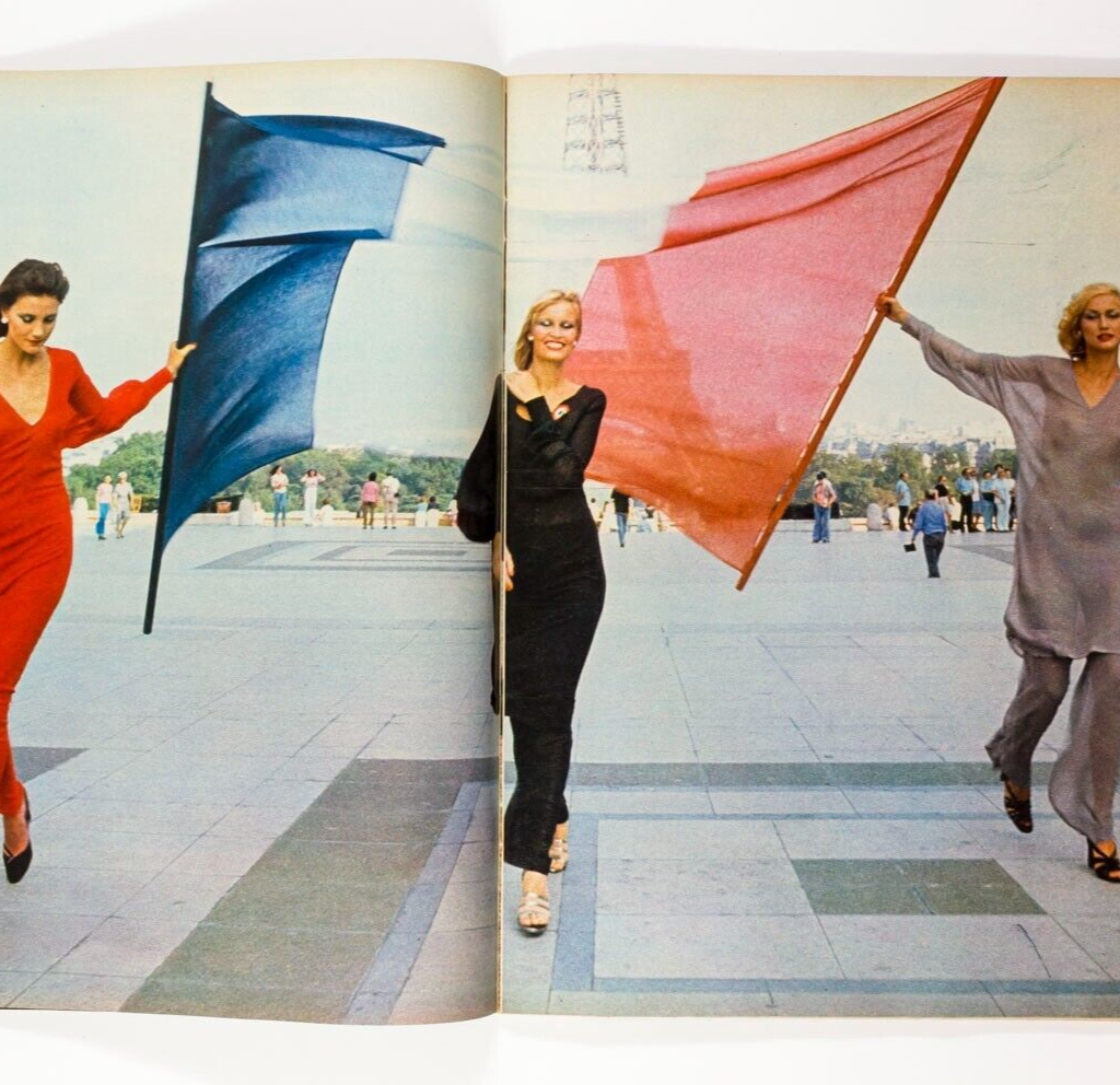 OLIVIERO TOSCANI Elle magazine FRANCE Sep 1975 Courreges DEPARDIEU Knapp PICASSO