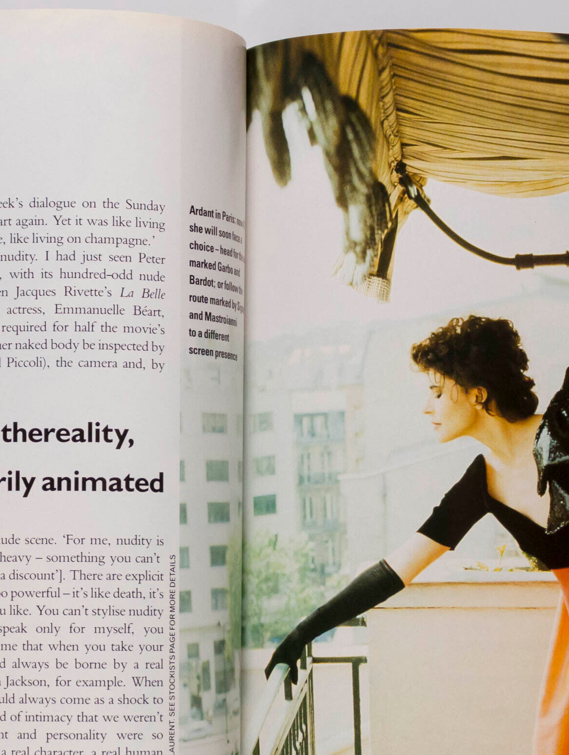 FANNY ARDANT Charlotte Gainsbourg JULIE DELPY Norma Major CORSET Harpers & Queen