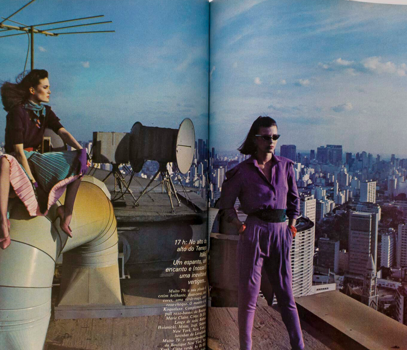 Renata Scarpa VOGUE BRAZIL magazine 1979 July SAO PAULO Sylvia Lutfalla BRASIL