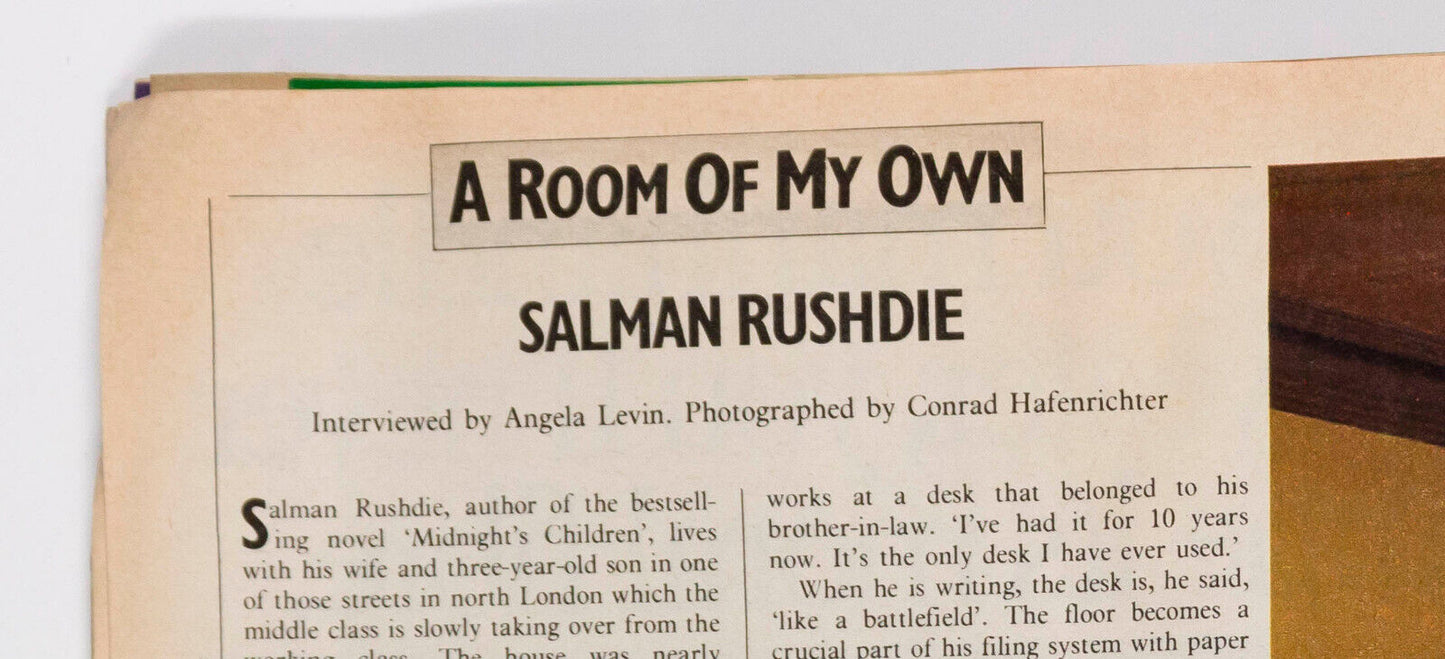 DAVID HOCKNEY Salman Rushdie BRUCE CHATWIN Alan Bennett OBSERVER magazine UK