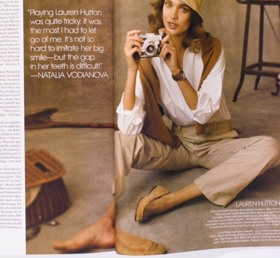 Natalia Vodianova LIYA KEBEDE Kate Moss VOGUE May 2009 Gisele EVANGELISTA Beaton