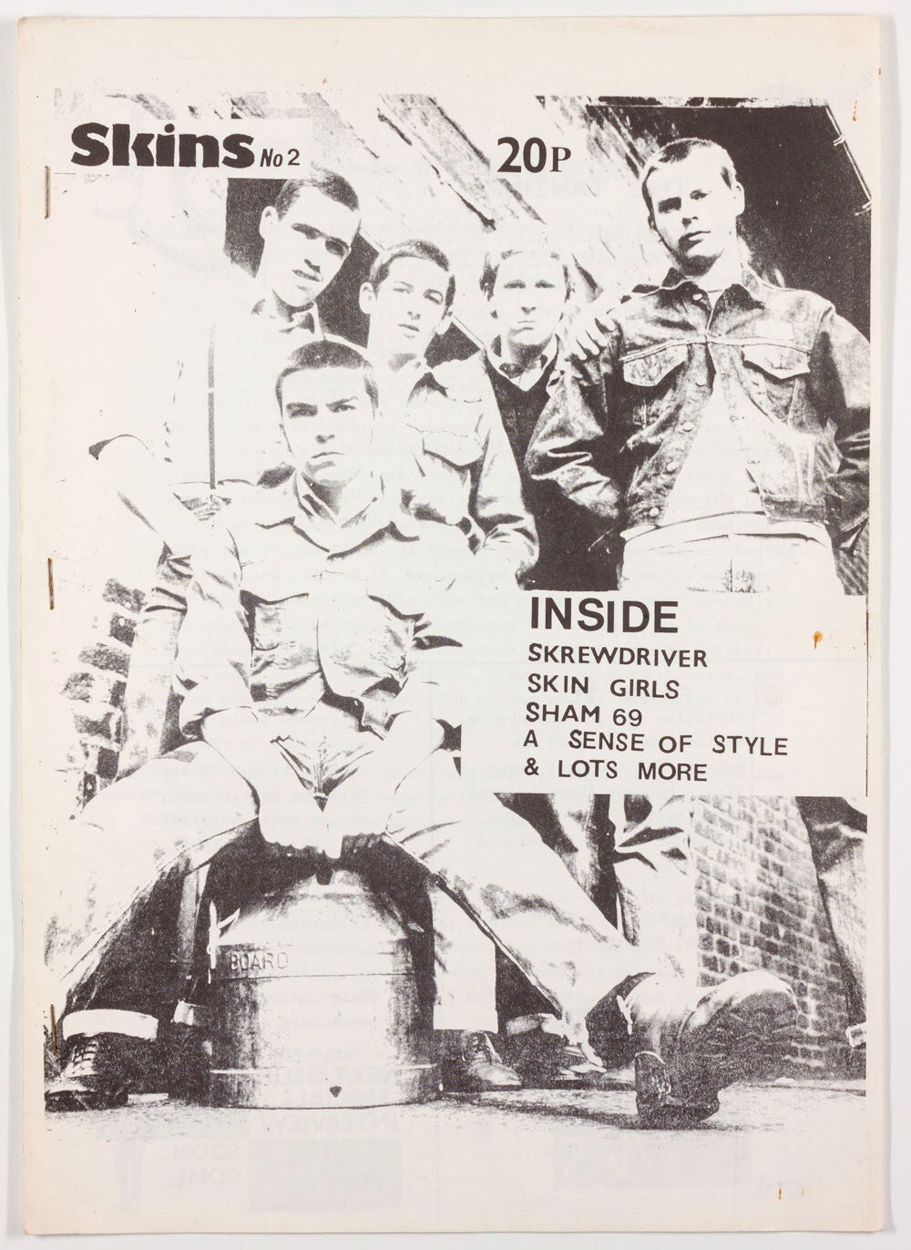 SKINS The Last Resort PUNK Sham 69 DEREK RIDGERS Skinhead Girls ZINE magazine 2