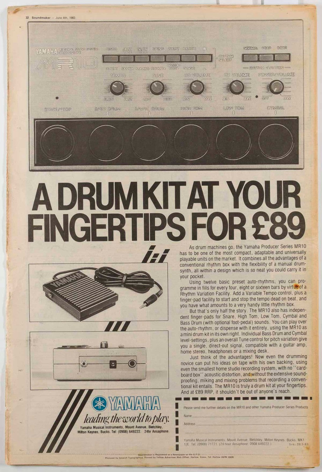 IRON MAIDEN Dave Murray GIRLSCHOOL George Martin PHIL EVERLY Soundmaker Jun 1983