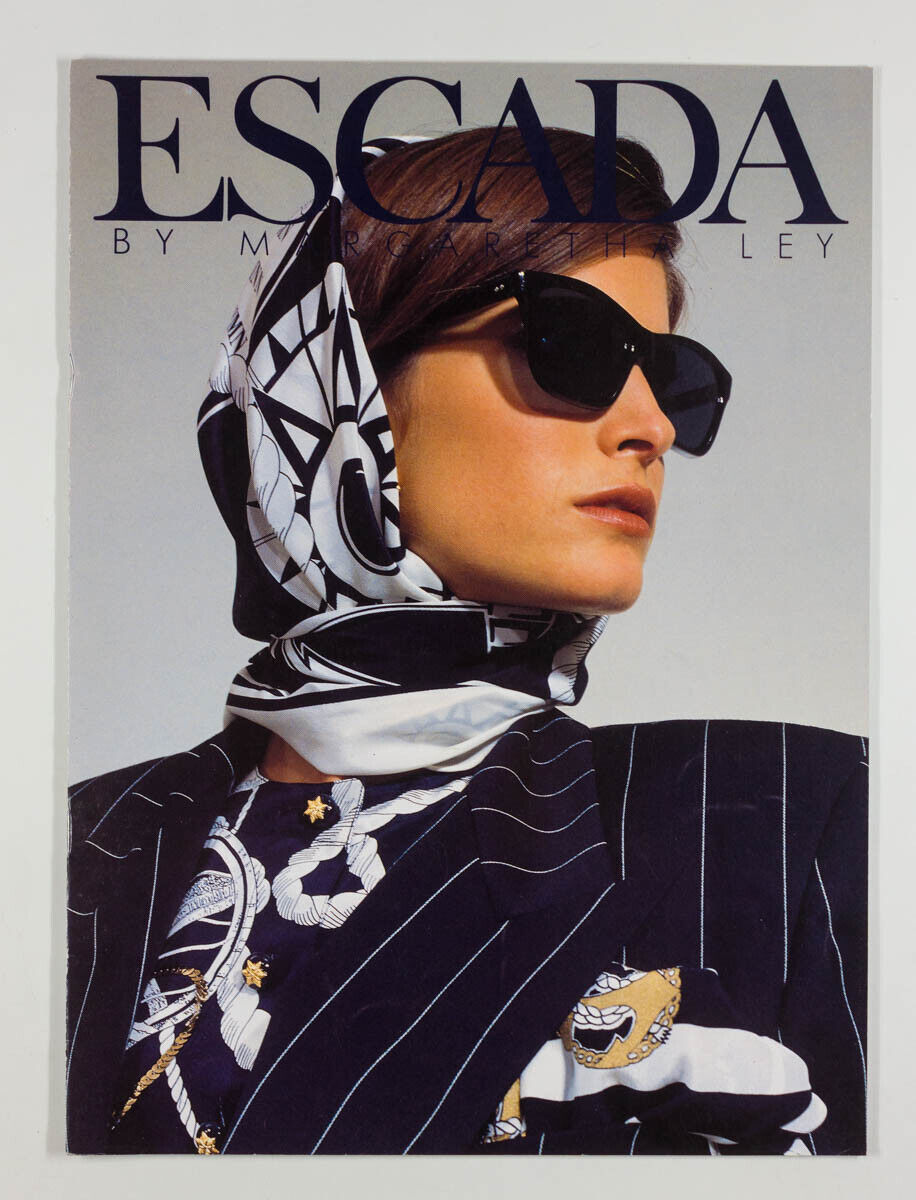 STEPHANIE SEYMOUR Yasmeen Ghauri ESCADA by Margaretha Ley LOOKBOOK catalogue VTG