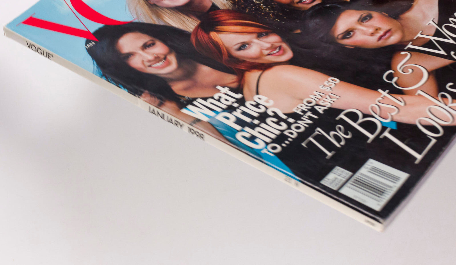 Spice Girls PATSY KENSIT Vogue magazine January 1998 Stella Tennant KAREN ELSON