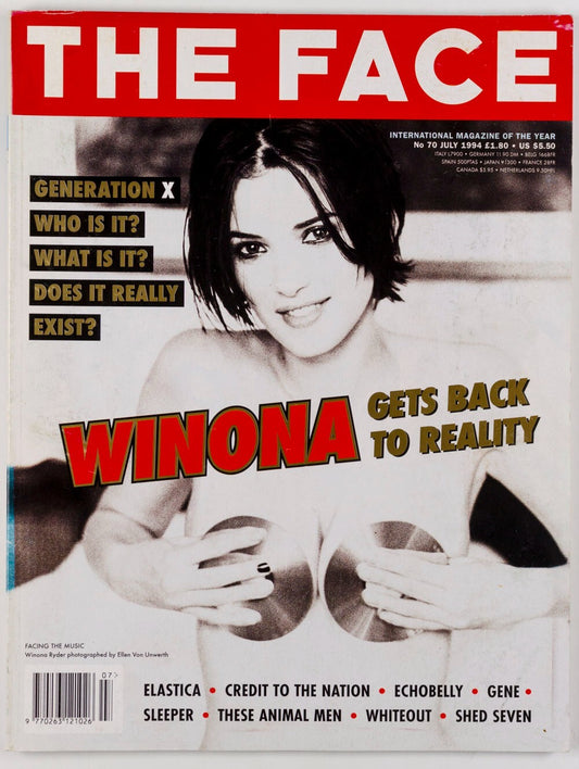 Winona Ryder PEDRO ALMODOVAR Holly Woodlawn THE FACE magazine VAUGHAN WILLIAMS