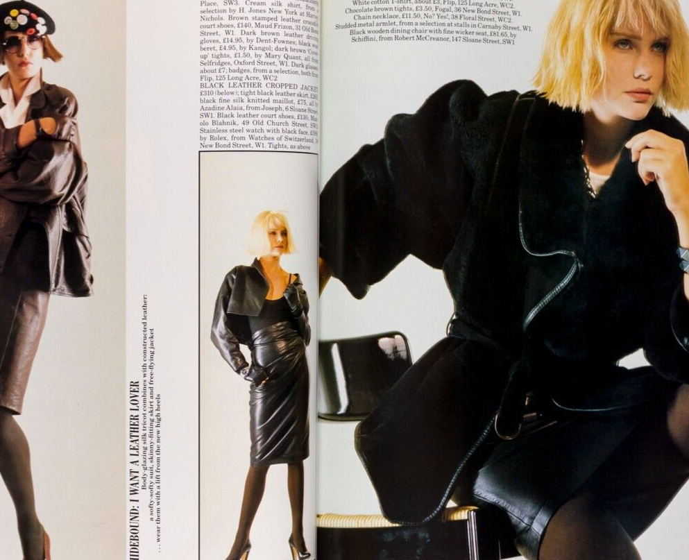 Catherine Oxenberg PAUL NICHOLAS Gianfranco Ferre TIM RICE Dufy HARPER'S & QUEEN