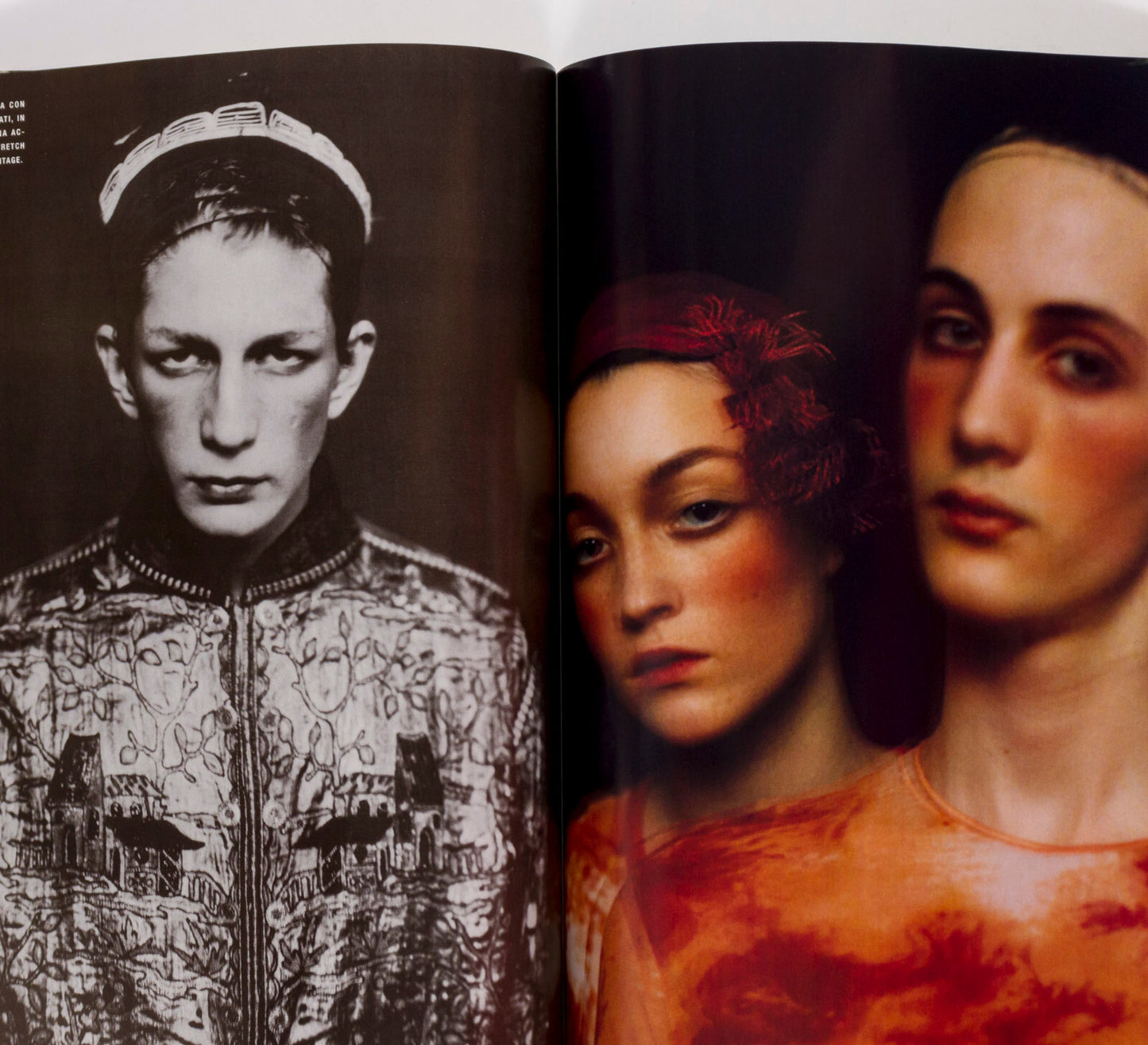 BRAD PITT Guy Pearce ROVERSI Deborah Turbeville ELLEN VON UNWERTH ~ L'UOMO VOGUE