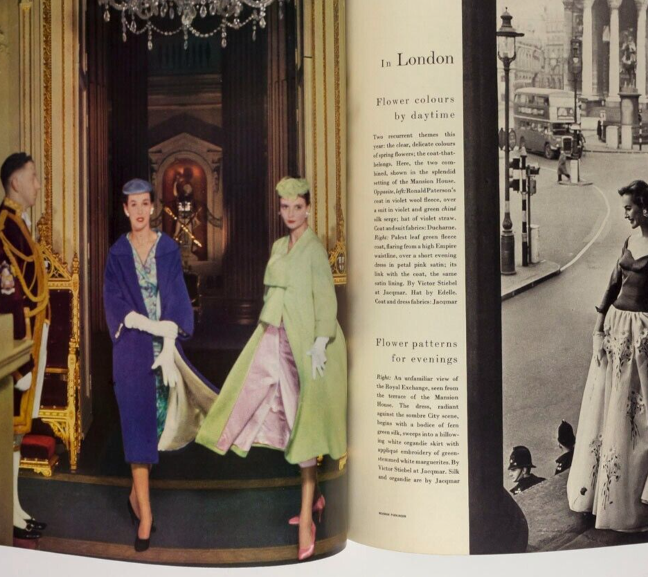 Mary Jane Russell GRUAU Richard Burton PARKINSON Vogue March 1955 70th birthday