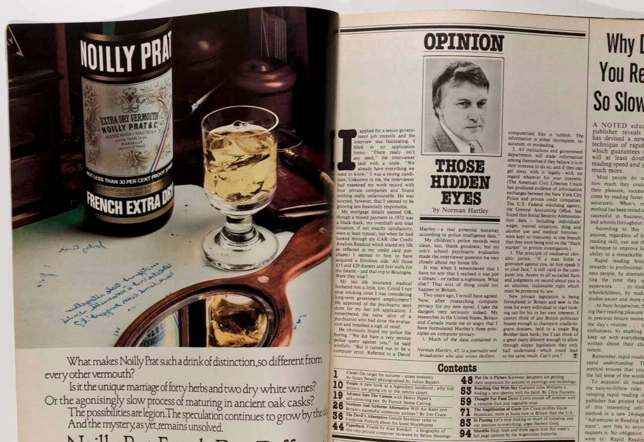 Yamamoto GAYLE HUNNICUTT John Williams TELEGRAPH magazine FREDERICK FORSYTH vtg2