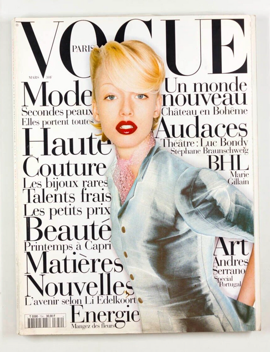 Anne Pedersen ANDRES SERRANO Testino HAUTE COUTURE Capri LUC BONDY Paris Vogue