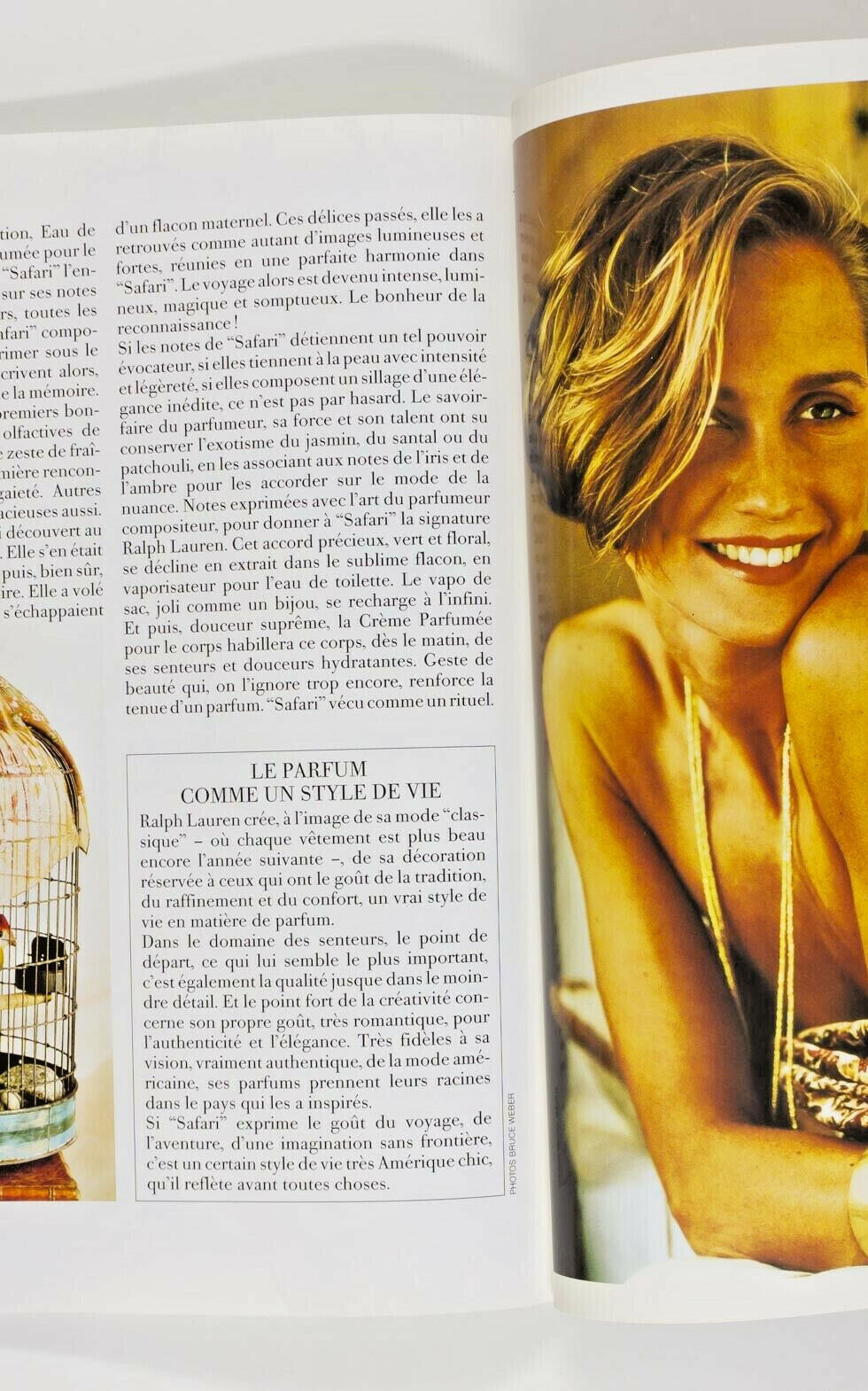 RALPH LAUREN Tatjana Patitz BRUCE WEBER Paris Vogue 1992 Hommes HOME DECORATION