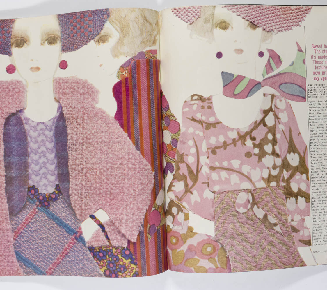 Veruschka JEAN SHRIMPTON Sonia Delaunay VOGUE February 1966 DUFFY Guy Bourdin UK