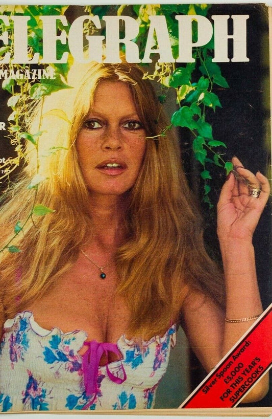 25 years of BRIGITTE BARDOT by TINA BROWN Weekend TELEGRAPH SUNDAY MAGAZINE 70s