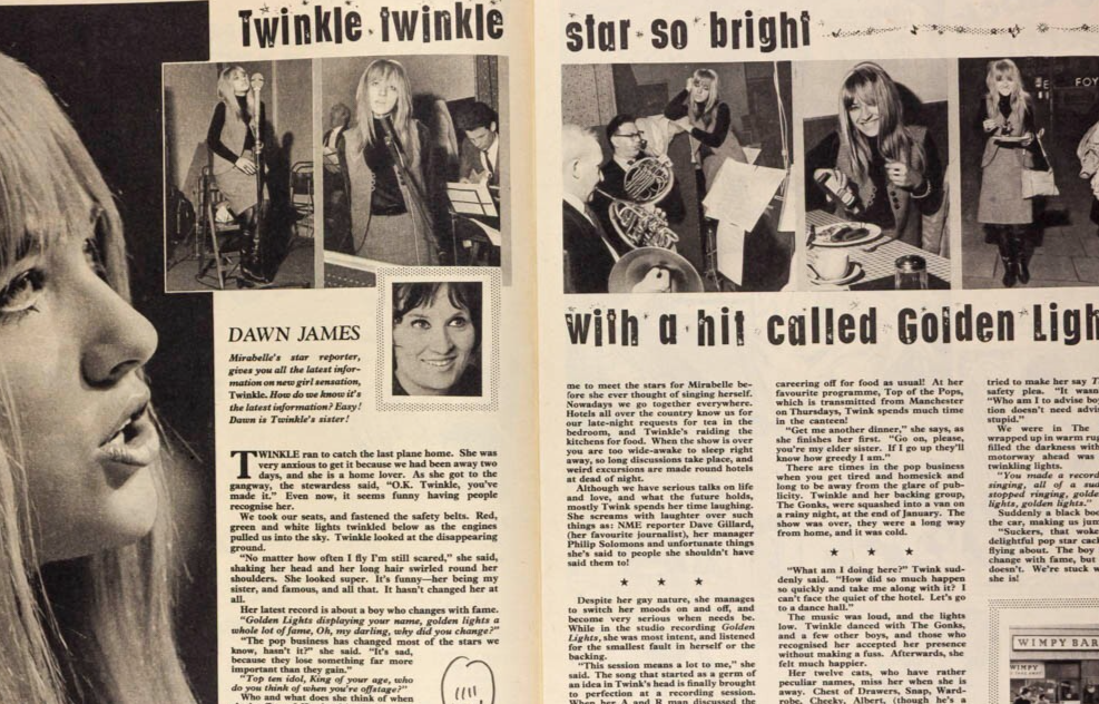 Be My Valentine GEORGIE FAME Twinkle MIRABELLE magazine February 1965 Hilton VTG