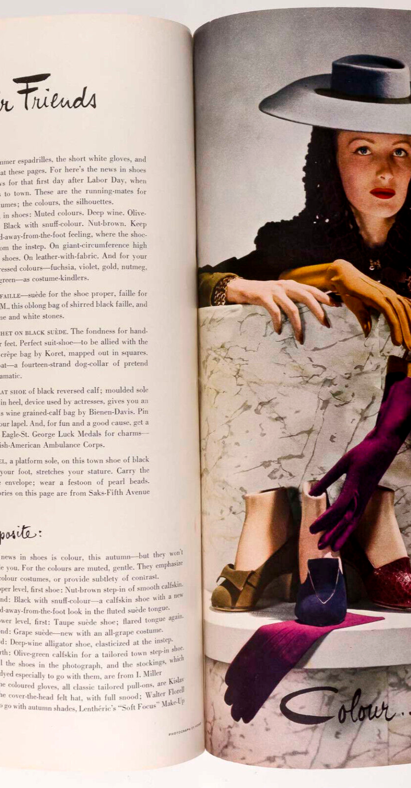 BETTY MCLAUCHLEN Horst DIANA COOPER Vogue 1941 Sept WW2 PROPAGANDA Carl Erickson