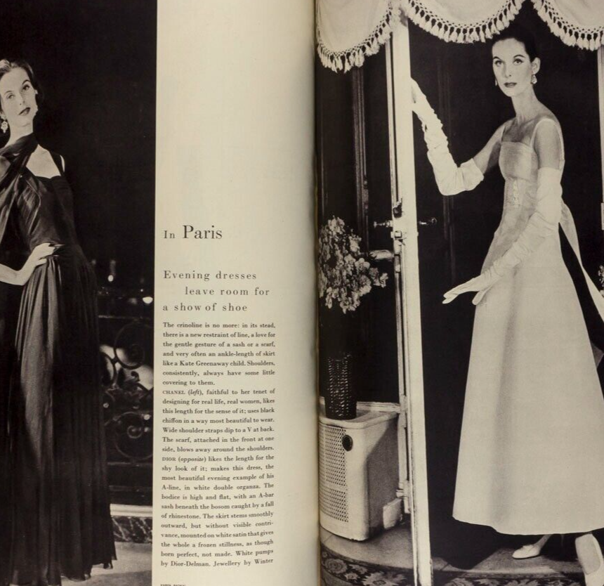 Mary Jane Russell GRUAU Richard Burton PARKINSON Vogue March 1955 70th birthday