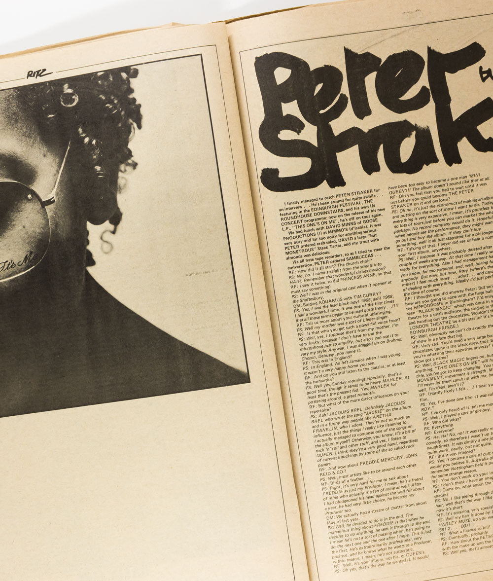 KRAFTWERK Bianca Jagger JANE GODDARD Peter Straker RITZ newspaper magazine no.12