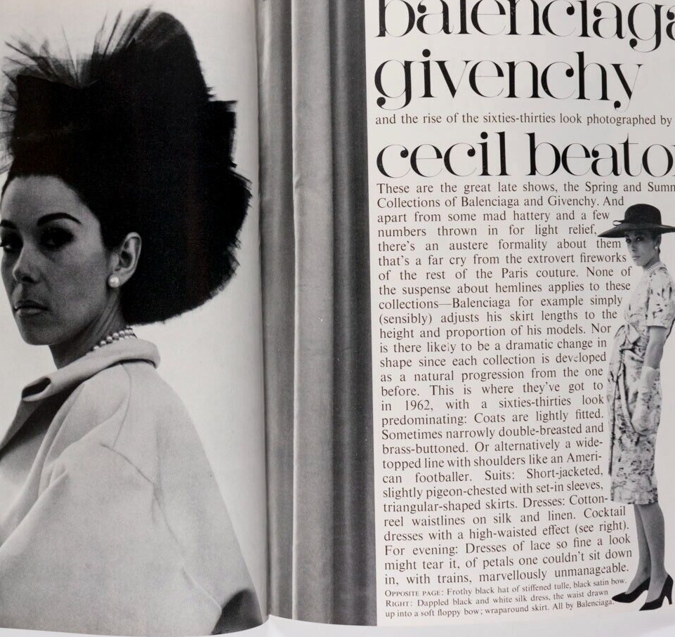 Givenchy CECIL BEATON Jean Shrimpton PETER SELLERS Eve Arnold JFK Queen magazine