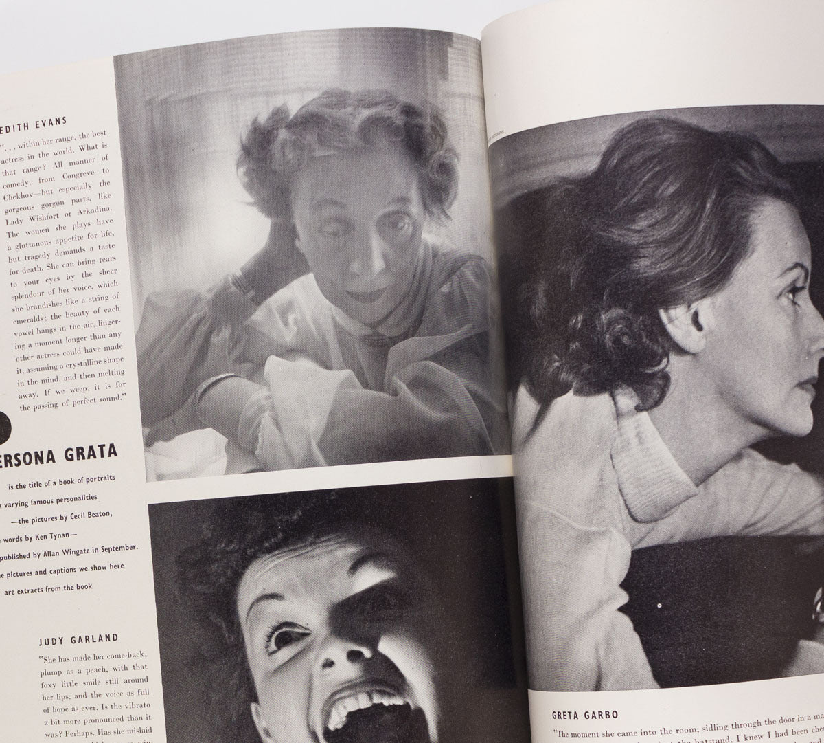 Richard Burton GRETA GARBO Marlon Brando CECIL BEATON Dior PARIS Dublin UK Vogue