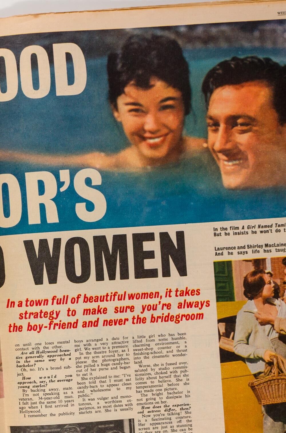 NATALIE WOOD Gypsy film LAURENCE HARVEY Suzanne Leroy WEEKEND magazine 1960's UK