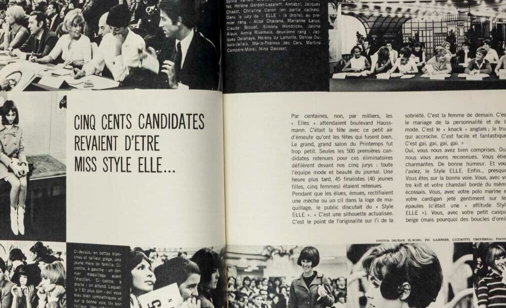 Nicole De Lamarge FRANCOISE HARDY Sylvie Vartan ELLE September 1965 Peter Knapp