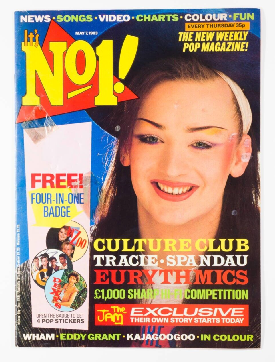 BOY GEORGE Michael KAJAGOOGOO 1st No 1 magazine May 1983 Paul Weller WHAM Prince