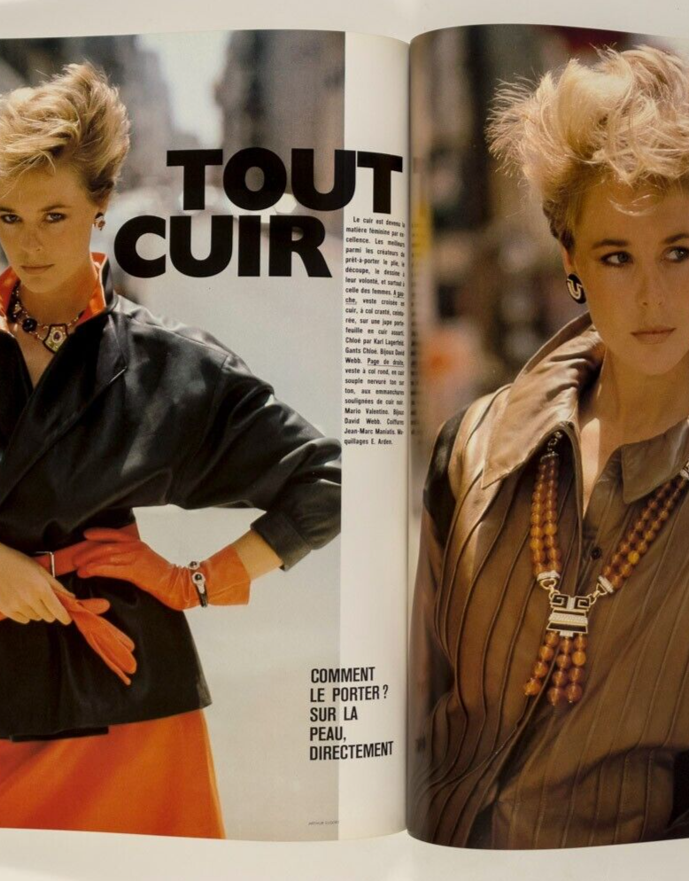 ANDREA MALKIEWICZ Cannes HELMUT NEWTON Horst CYRIELLE CLAIRE Kenzo PARIS VOGUE