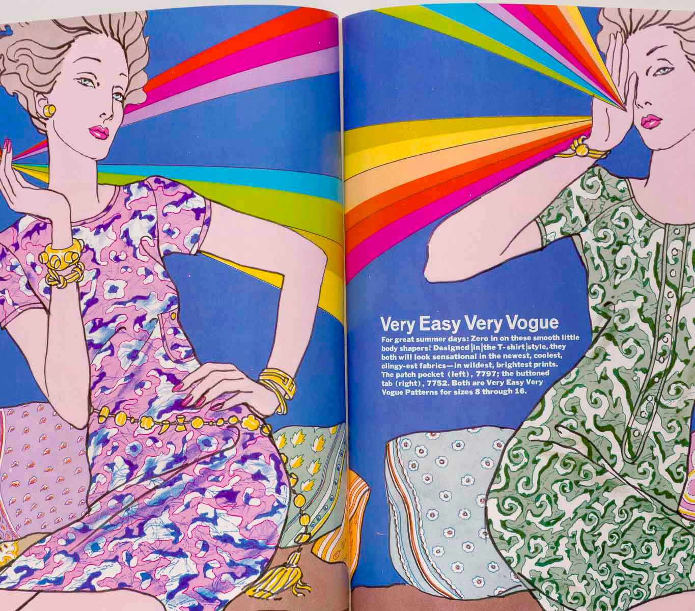 Marisa Berenson ANTONIO LOPEZ Couture SEAMING Poncho VOGUE magazine Pattern book