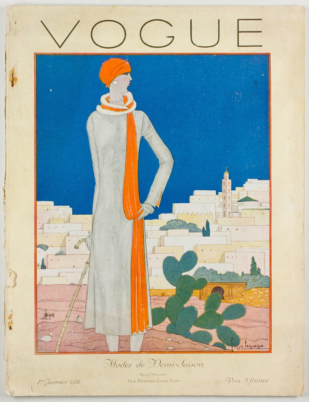 Georges Lepape MID-SEASON FASHION Paris Vogue 1 January 1926 100th birthday gift