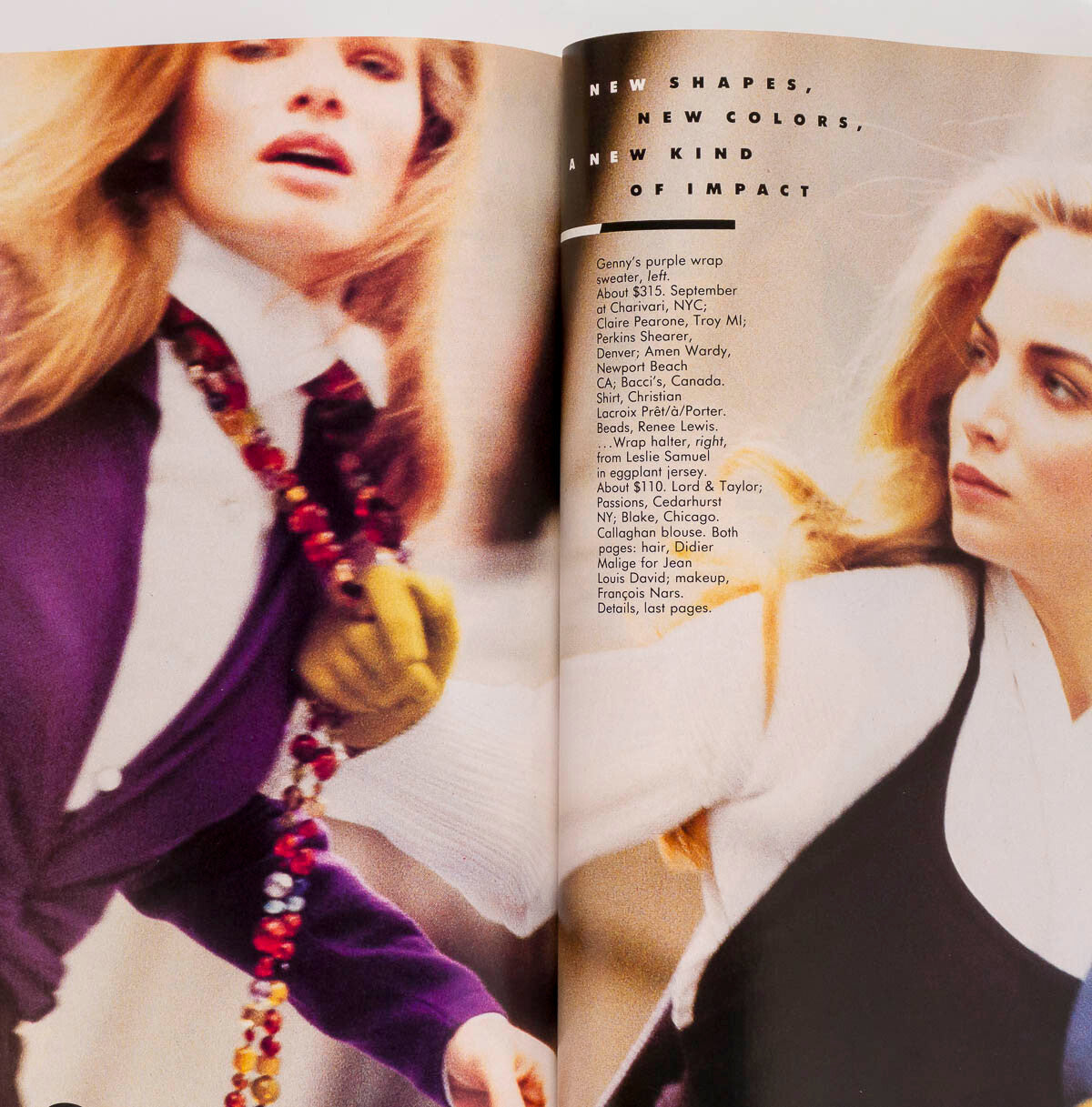 Stephanie Seymour TATJANA PATITZ Lindbergh AVEDON Evangelista TURLINGTON Vogue