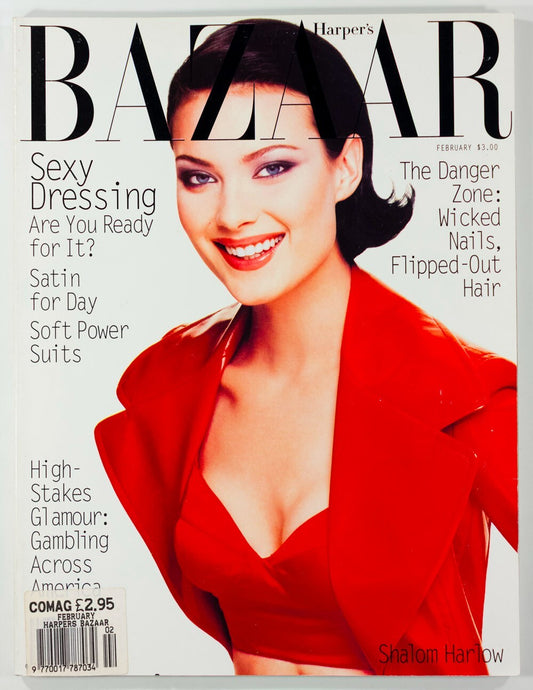 Shalom Harlow MADONNA VERSACE Parker Posey HARPER'S February 1995 Amber Valletta