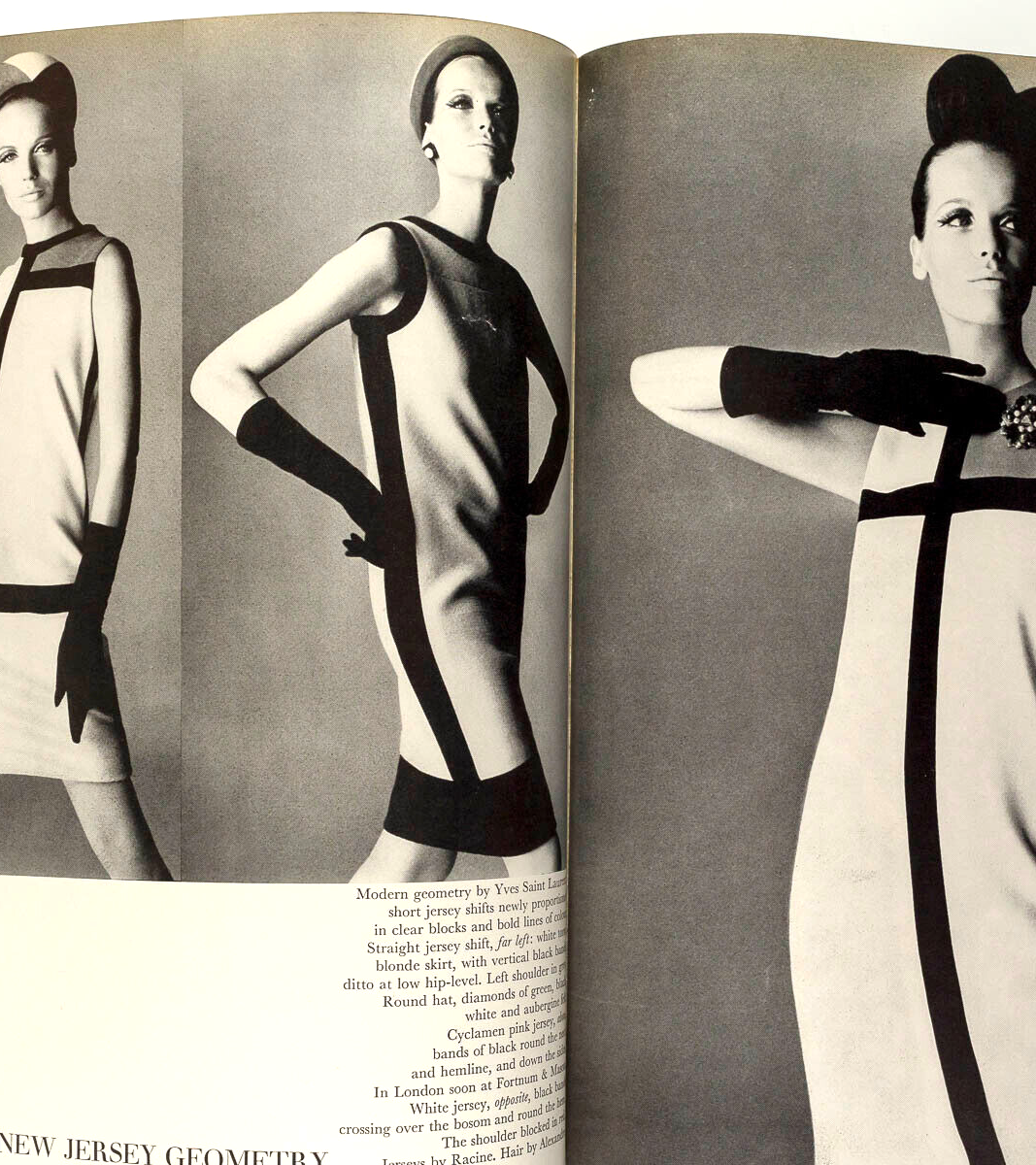 NORMAN PARKINSON Helmut Newton YSL Veruschka VOGUE September 1965 60th birthday