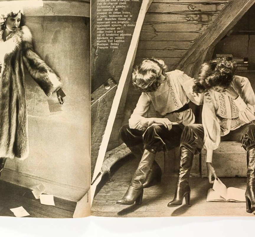 OLIVIERO TOSCANI Elle magazine FRANCE Sep 1975 Courreges DEPARDIEU Knapp PICASSO