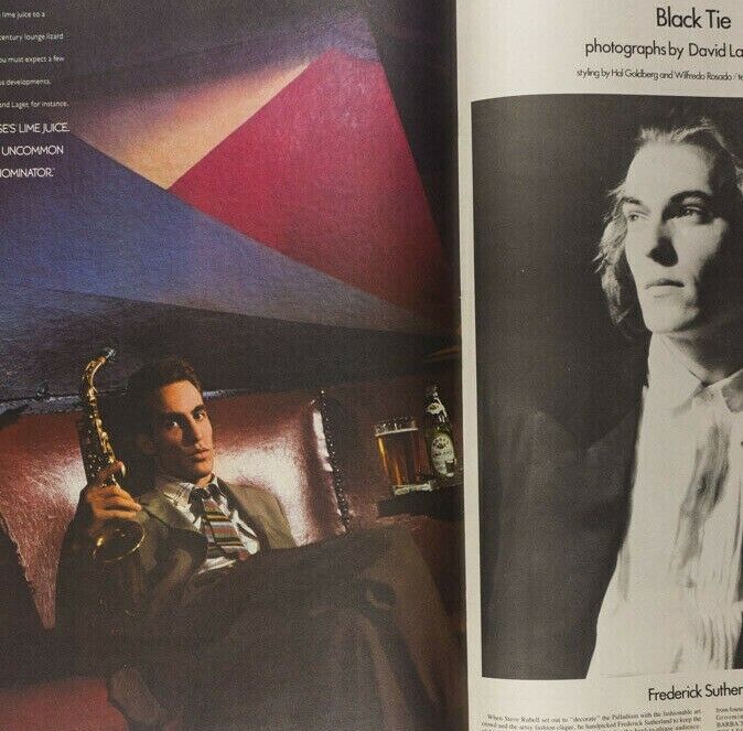 Nick Rhodes DURAN Antonio Lopez ROBERT MAPPLETHORPE Interview magazine 1985 Nov