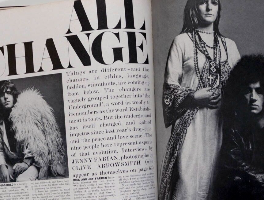 Caroline Coon MICK FARREN Paul Jones HELMUT NEWTON Queen magazine 1969 February