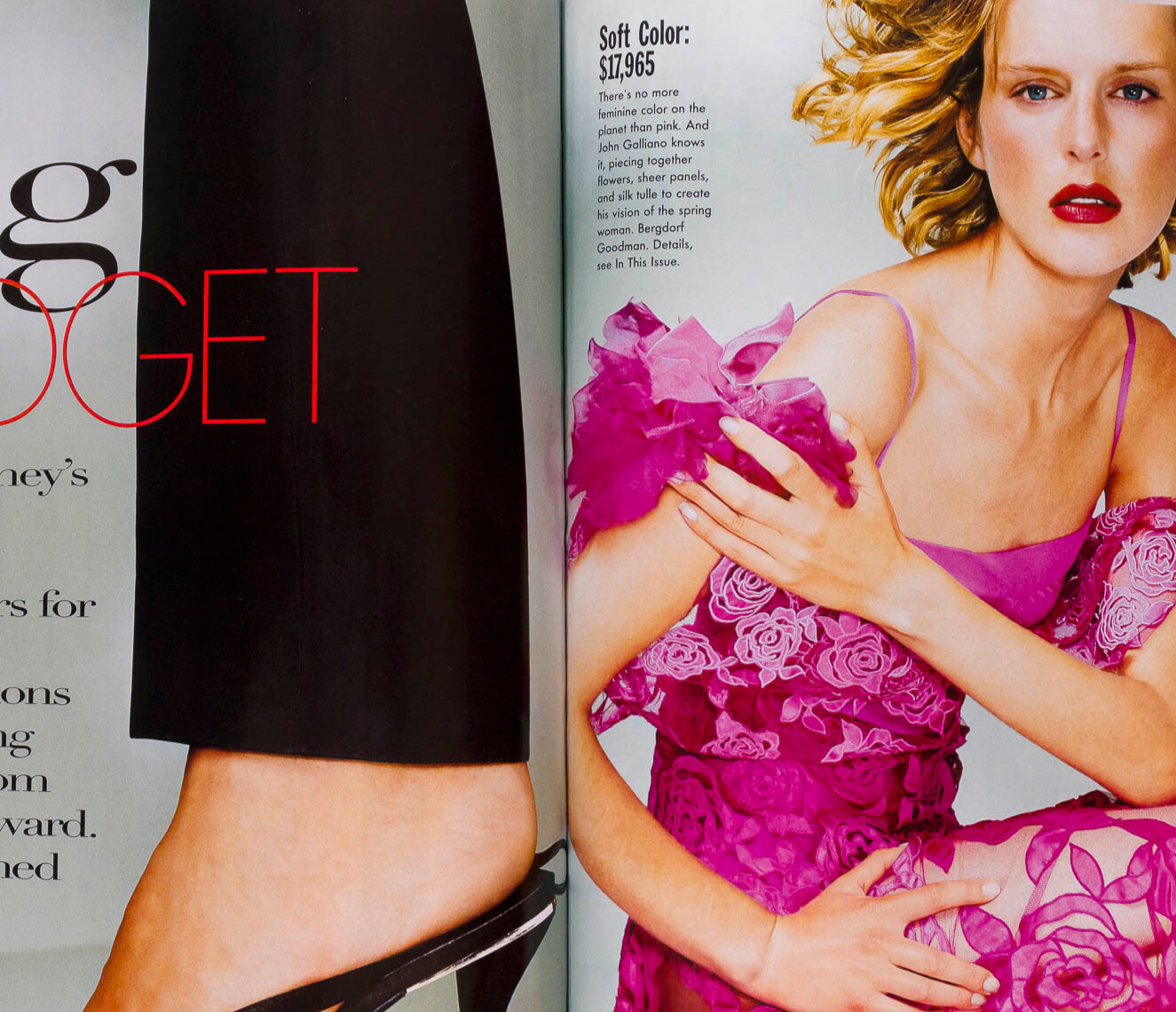 Spice Girls PATSY KENSIT Vogue magazine January 1998 Stella Tennant KAREN ELSON